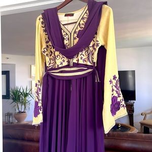 Abaya from Dubai with a scarf